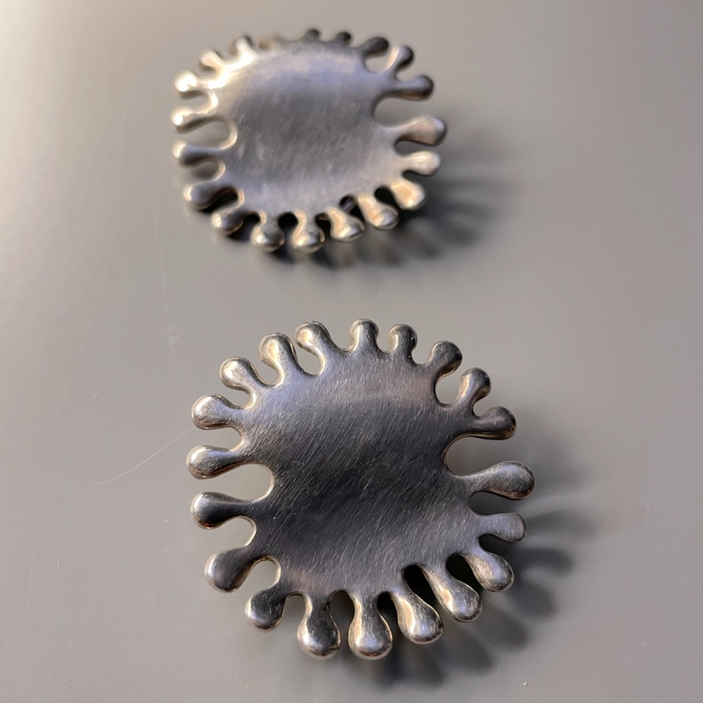ANGELA CUMMINGS FOR TIFFANY & CO. Clip-On Sterling Silver Earrings